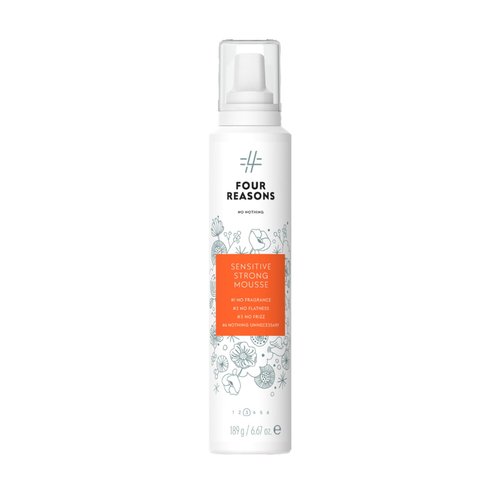 No nothing Very Sensitive Strong Hair Volumizing Mousse - Hypoallergenic, Unscented, Free from Fragrance, Paraben, Alcohol and Gluten, Soy-Free, 6.8 oz