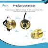 MARINE CITY Under Water White LED Light Waterproof Brass Drain Plug with Base Bronze Screw Drain Plug 1 Inch Hole Fishing Under Water for Marines – Boats – Yachts – Pool Lights (Pack of 1)