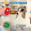 HOLYSTEED Squeaky Dog Toys for Small Dogs-Medium Dog Toys, Stuffed Plush Squeaky Dog Balls, Smile Face Dog Squeaky Toys for Small, Medium Breed