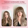 SISLAF Clip in Bangs100% Real Human Hair Bangs Hair Clip Wispy Bangs Clip On Bangs for Women with Temples Hairpieces Wig Curved Bangs with Hair Roller(Ash Blonde)