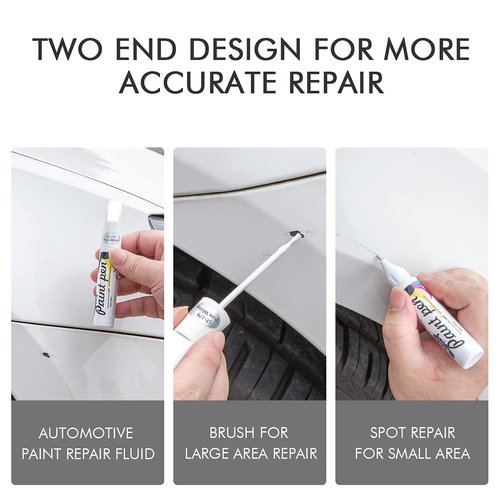 XTryfun Touch Up Paint for Cars Paint Scratch Repair, Waterproof Auto Scratch Remover Pen (White)