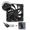 DARKROCK 3-Pack 120mm Black Computer Case Fans High Performance Cooling Low Noise 3-Pin 1200 RPM Hydraulic Bearing Quiet Long Life Up to 30,000 Hours 5 Years Warranty