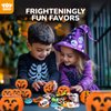 TOY Life Halloween Toys Prefilled Pumpkins Buckets Halloween Party Favors for Kids Bulk, 162Pcs Halloween Pinata Stuffers Halloween Bucket Goodies Bag Halloween Prizes Trick or Halloween Treats