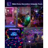 Luditek 2-Pack Sound Activated Party Lights with Remote Control Dj Lighting, Disco Ball Light, Strobe Lamp for Home Room Dance Parties Supplies Birthday Christmas Halloween Party Decorations