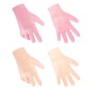 MoyRetty Silicone Moisturizing Gloves 2 Pairs, Flexible & Durable, Ideal for Dry Hands, Home Spa Experience - Pink & Beige