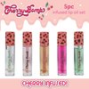 Expressions 5pc Lip Oil Set - Cherry Bomb Lip Oils, Lip Healing Cherry Infused Lip Oil Collection with Precision Applicator Wand Everyday Lip Care and Lip Repair (CHERRY BOMB)
