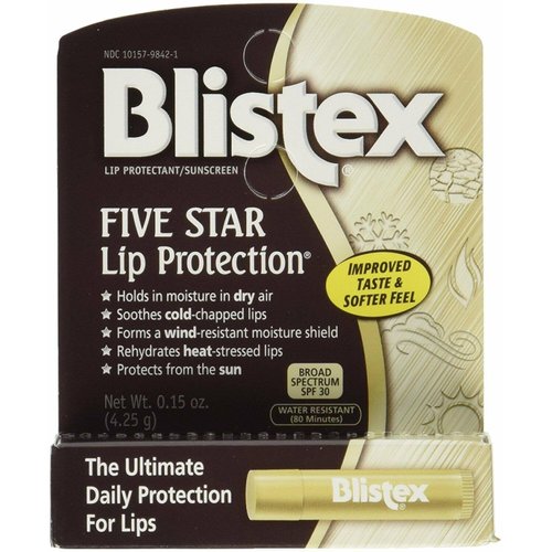 Blistex Five Star Lip Protection SPF 30 Lip Protectant, 0.15 OZ (Pack of 12)