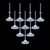 APOHALO 10PCS Doll Stands action figure stand, Doll Stand Display Holder, Ideal Doll Display Stand Support with Adjustable Waist Clip for 11 to 13 Inch Tall Dolls(Clear)