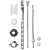 PF WaterWorks PF0907 Pop-Up Drain Repair Kit - Threaded Adjustable Center Pivot/Ball Rod with 3 Nuts, Gasket, 3 Sizes of Balls, with Pull Rod/Linkage, Chrome