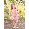 DANSHOW Ballet Leotards for Girls Dance Skirted Leotard Kids Ballet Tutu Dress Toddler Shiny Ruffle Sleeve Dancewear(40431-08-M)