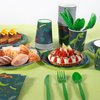 Cecnamt Dinosaur Birthday Decorations, 170 Pcs Dinosaur Party Supplies, Dinosaur Party Decorations Including Banner, Plates, Cups, Napkins, Cutlery and Tablecloths, Serves 24