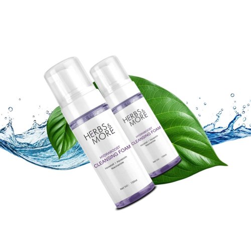 Herbs & More Hydraboost Cleansing Foam - 150ML | Deep Cleansing & Hydrating | Refreshes, Softens, and Revitalizes Skin