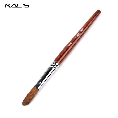 KADS Kolinsky Sable Acrylic Nail Art Brush Red Wood Pen Nail Brush for Nail Art Manicure Tool (18#)
