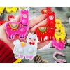 20 Packs Llama Mini Pop Fidget for Birthday Party Favors,Bulk Small Tiny Alpaca Animal Backpack Keychain for Classroom Students Adult Kids