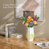 Flower Vase for Lego Bouquet, White Vase Building Set for Lego Roses Sunflowers Wildflower Daffodils Lotus Cherry Blossoms, for Flower Lovers, Christmas, Valentine's and Mother's Day