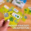Confusing Lands | Whimsical Themed Travel Size Board Game You Can Play Anywhere | Strategic Card Placement Game | Solo Board Game | 1-2 Players, Ages 12+ | Easy to Learn and Play | Tiny Game Series