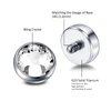 Xpircn 14G Titanium Dermal Anchor Tops Clear CZ Micro Dermal Piercing Jewelry 3mm 4mm 5mm Round Top 8PCS (5mm)