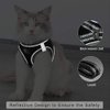 Dog and Cat Universal Harness with Leash - Cat Harness Escape Proof - Adjustable Reflective Step in Dog Harness for Small Dogs Medium Dogs - Soft Mesh Comfort Fit No Pull No Choke (XS, Lake Blue)