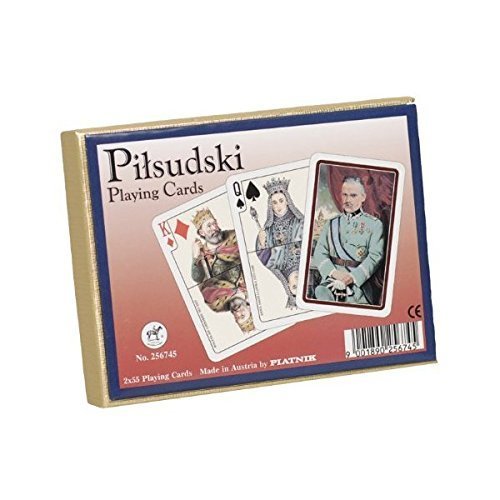Polart Polish 2 Decks Jozef Pilsudski by Piatnik Playing Cards Polska Professional 55 Cards Each
