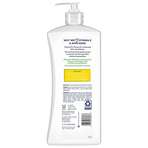 St. Ives Hydrating Body Lotion, Vitamin E and Avocado, 21 oz