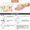 Generic Giraffe Temporary Tattoos Birthday Party Supplies Favors Decorations Super Cute 96PCS Fake Tattoos Stickers for Boys Girls School Classroom Rewards Gifts Ideal