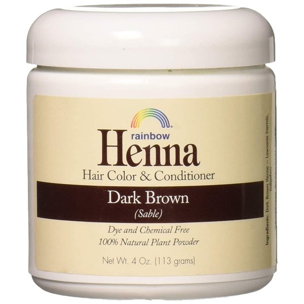 Rainbow Research Henna Hair Color and Conditioner Persian Dark Brown Sable - 4 oz