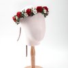KorViSHOW Rose Hair Flower Crown - Girl Flower Crown Decoration Rose Celebration Round Flower Head Bride Bride Bride Wedding Renaissance Festival Party Birthday Ball Photo Accessories