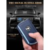 HIBEYO Alloy Leather Texture Car Key Fob Cover with Keychain fits for Volvo XC90 XC60 XC40 S60 S90 V60 Polestar 1 T5 Car Key Case Cover Jacket Smart Remote Car Key Holder Key Shell 3 Button Black