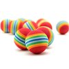 Bepets 12PCS Foam Balls for Cats, Colorful Rainbow Ball Cat Toy Sponge Ball Cat Toy Ball Soft Pet Ball Toy for Cat Puppy Kitty
