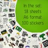 BulbaCraft 100Pcs Funny Golf Stickers, Golf Stickers for Scrapbooking, Golfing Stickers, Funny Golf Gifts for Men & Women, Golf Ball Stickers, Golf Decorations for Party, Laptop Decals