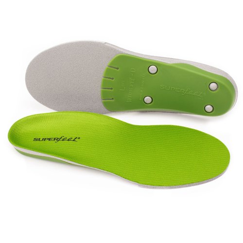 Superfeet All-Purpose Wide-Fit Support Insoles (WideGreen) - Trim-To-Fit Orthotic Arch Support Shoe Inserts - Professional Grade - 9.5-11 Men / 10.5-12 Women