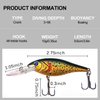 Fishing Lures Kit Hard Bait Set Minnow Crankbait Jerkbaits Swimbaits Popper Pencil Artificial Fishing Bait Kit for Bass Trout Walleye Redfish Saltwater Freshwater Fishing Lure