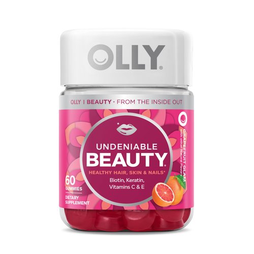 OLLY Undeniable Beauty Gummy, For Hair, Skin, Nails, Biotin, Vitamin C, Keratin, Chewable Supplem...