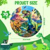 ZIZZ Dinosaur Floor Puzzles for Kids- Top Boy Gifts for Birthday Party Supplies, 70Piece Dinosaur Puzzle for Kids Age 4-6 Year Olds, Preschool Toys Gifts for 3 4 5 6 7 8 Years Old Toddlers Boys