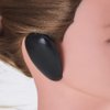 10Pairs Black Plastic Professionale Hair Salon Ear Cover Pads Sheets Ear Protector Hairdressing Dye Coloring Caps Ear Prtotection Earmuff for Hair Salon Hair Coloring Hair Treatment