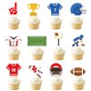 Football Theme Party Supplies - Including HAPPY BIRTHDAY Banner, Football Foil Balloons, Cake Topper, Tablecloth, Balloons for Game Day, and Football Birthday party Decorations