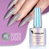 VENALISA Holographic Gel Nail Polish,Rainbow Glitter Effect Sparkling Colors Glossy Soak off Nail Gel Collection Lamp Required for Nail Art Design