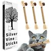 YWAOOH Catnip Toys with Silvervine for Cats, Cat Chew Toy for Kitten Teething, Interactive Cat Toy for Indoor Cats, Silvervine Sticks Cat Toys