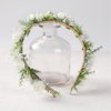 KorViSHOW Female Rose Flower Crown - White Flower Headbands or Women Bridal Flower Headband Girl Beautiful Lace Foam Flower Tiara Wedding Decoration Headflower Party Shoot Photo Headwear