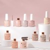 VENALISA Gel Nail Polish Set - 12 Pcs 7.5ml Nude Light Pink All Seasons Skin Tones Neutral Pink Brown Gel Polish Kit, Soak Off UV LED Gel Polish Set Nail Art Salon Manicure DIY Gifts