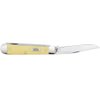 Case XX WR Pocket Knife Yellow Synthetic Trapper High Carbon Steel Blades Item #161 - (3254 CS) - Length Closed: 4 1/8 Inches