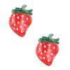 Mini Strawberry Hair Clip,Acetate Hair Claw,Small Hair Clips for Women,Pack of 2
