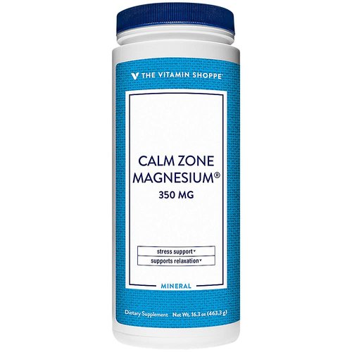 The Vitamin Shoppe Calm Zone Magnesium Mineral Powder, 325mg - Unflavored, Relaxation Drink for M...