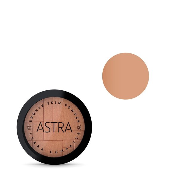 Astra Bronze Skin Powder Compact Powder Tanning Effect Color n. 11 Terra Bruciata – 1 unit, Made in Italy