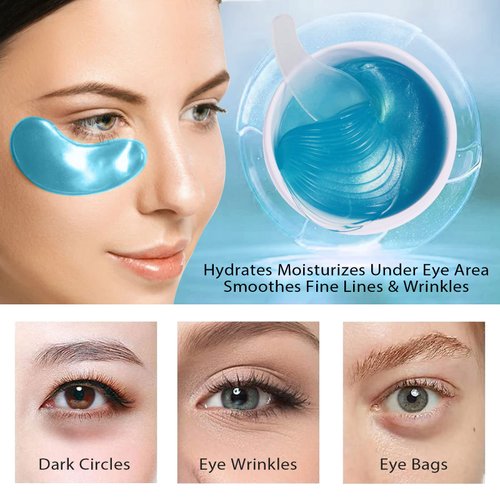 sefudun Hydrogel Eye Patches,Hydrogel Under Eye Masks for Dark Circles,Anti Wrinkle Treatment,Under Eye Gel Pads,Eye Mask for Puffy Eyes, Skincare,Hydrating | 60 Pieces/30 Pairs