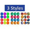 2CHILL Bouncy Balls Superballs Super Hi Bounce (1 Pack / 12 Balls) Small Toys Party Favors for Kids Racketball Kids Prize by Ja-Ru Premium Giveaways Gift Toy Includes 1 Sticker I Item #967-1s