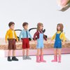 Kisangel 1 Set Character Model Standing People Figures People Scale Models Architectural People Figures People Figurines Scale People Hand Painted Figures Miniatures Pretend PVC Girl Child