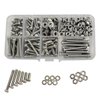 M4-0.7 x 10mm,12mm,16mm,20mm,25mm,30mm Pan Head Phillips Machine Screws,18-8 Stainless Steel Bolts Nuts Washers Screws Assortment Set (M4 Pan Head Phillips Screws)