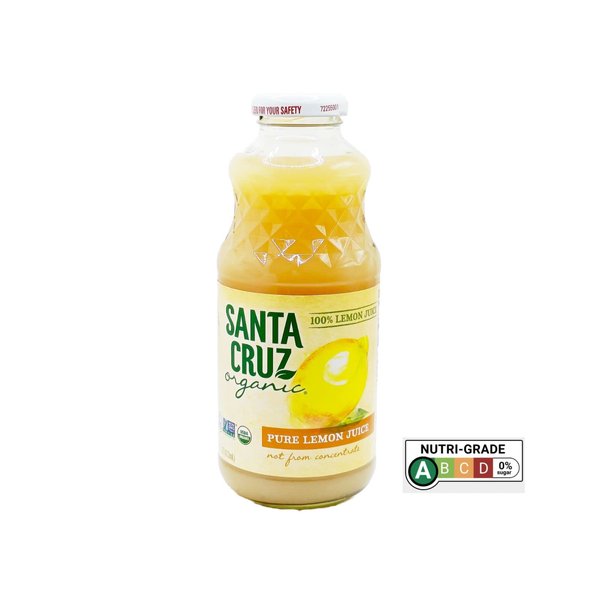 Santa Cruz, Lemon 100% Organic Juice, 16 Fl Oz