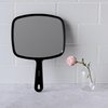 Diane Professional Quality Hand Mirror – Hand Held Mirror with Handle, Single Sided Vanity Makeup Mirror for Women, Men, Salon, Barber, Shaving, and Travel, Medium 7.5" x 10.75" In Black